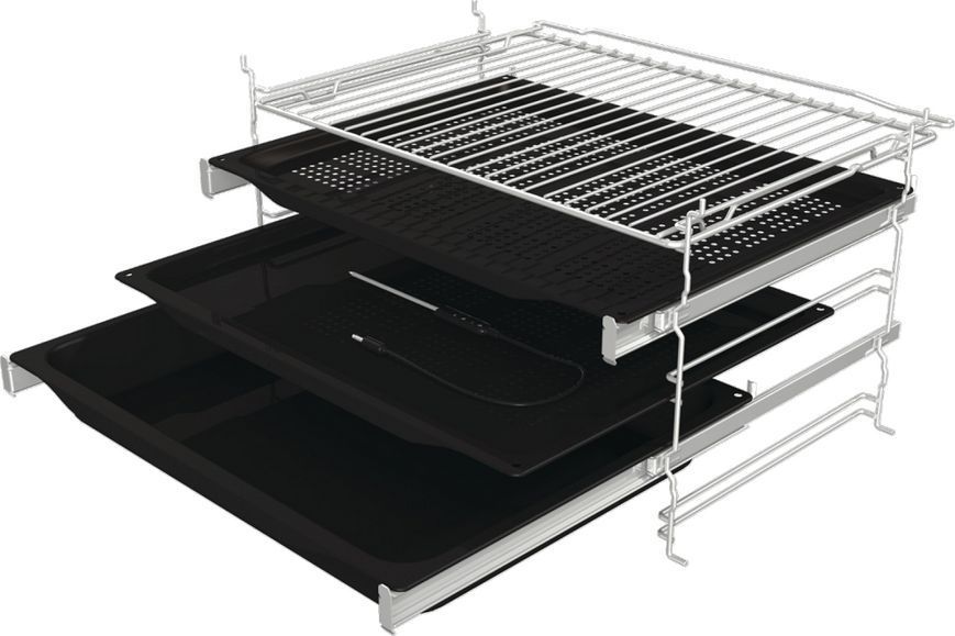 Духова шафа Gorenje електрична, 77л, A+, пара, дисплей, чорний RC_BSA6747A04BG фото