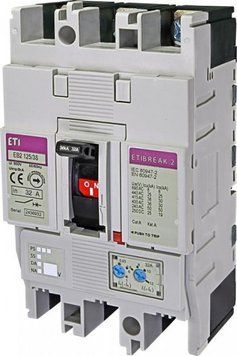 Автоматический выключатель ETI, EB2 125/3S 32A (36kA, (0.63-1)In/(6-12)In) 3P RC_4671042 фото