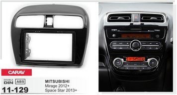 Перехідна рамка CARAV 11-129 для MITSUBISHI Mirage 2012+ Space Star 2013+ MA_11-129 фото