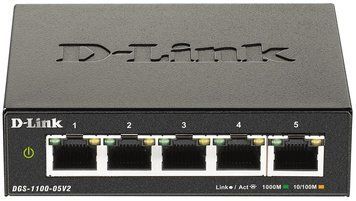 Коммутатор D-Link DGS-1100-05V2 5xGE Easy Smart RC_DGS-1100-05V2 фото