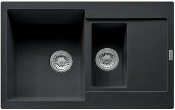 Мойка кухонная Franke Maris, фрагранит, прямоугольник, с крылом, 780х500х200мм, чаша &ndash; 2, накладная, MRG RC_114.0381.015 фото