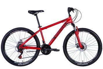 Велосипед сталь 26 Discovery RIDER AM DD рама-13" червоний (матовий) 2024 VT_OPS-DIS-26-600 фото
