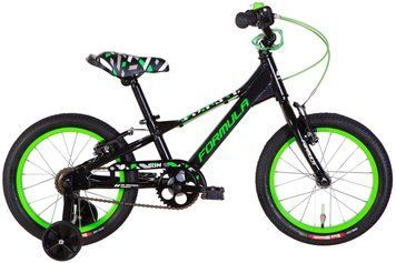 Велосипед алюміній 16 Formula SLIM рама-8.5" чорно-зелений 2024 VT_OPS-FRK-16-201 фото