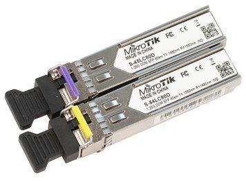 Комплект SFP-трансиверов MikroTik S-4554LC80D (S-45LC80D+S-54LC80D), SM, 80км RC_S-4554LC80D фото