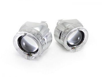 Біксенонові лінзи Infolight G5 тип 3 з LED ангельськими очками MA_Bi-lens inf G5 tip 3 фото