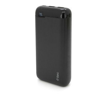 Повербанк 20000mAh, Output: 2*USB+Type-C, 20W, Black, Q20 U_29499 фото