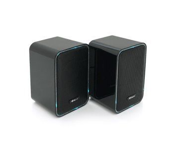 Колонки Kisonli X21B, 2x10W, USB/RGB light/BT, DC: 5V/1-2A, Black, BOX, Q15 U_36357 фото