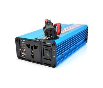 Инвертор напряжения Voltronic, 1200W, 48/220V, approximated, 1 универсальная розетка, клемы + крокодилы U_19069 фото
