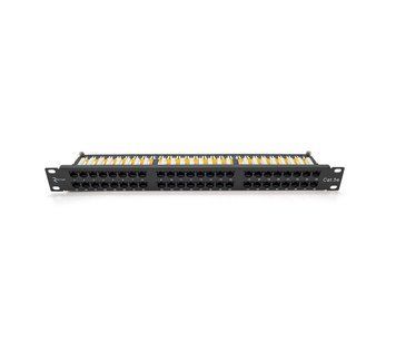 Патч-панель Ritar 48 порта UTP DUAL кат 5Е 19" 1U не экранированная черная Q10 U_20811 фото