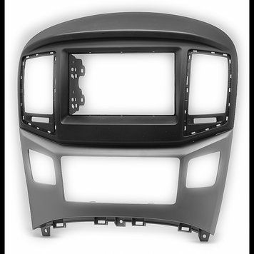 Переходная рамка CARAV 11-610 для HYUNDAI H-1, Starex, i800, iLoad, iMax 2015+ (Black & Silver) AV_11-610 фото