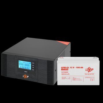 Комплект резервного живлення LP (LogicPower) ДБЖ + гелева батарея (UPS B1500 + АКБ GL 1200W) LP_19995 фото