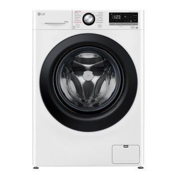 Пральна машина LG фронтальна, 8.5кг, 1200, A+++, 48см, дисплей, пара, інвертор, білий RC_F2V3GS6WW фото