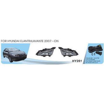 Фары доп.модель Hyundai Elantra/2006-11/HY-261W/881-12V27W/эл.проводка (HY-261W) OL_00000015851 фото