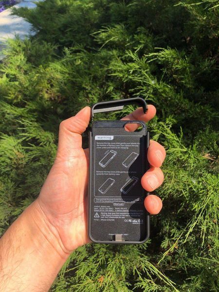Чохол-акумулятор для iPhone SE Чорний (4000 маг) AMA_028 фото