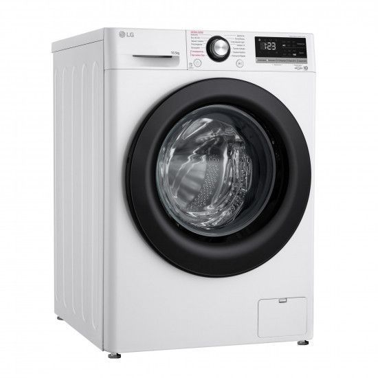 Пральна машина LG фронтальна, 10,5 кг, 1400, A+++, 57см, дисплей, пара, інвертор, білий RC_F4V3RS6WW фото