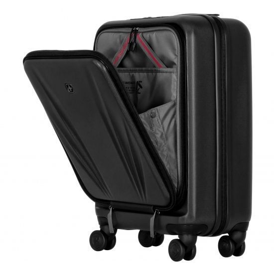 Валіза Wenger Skyon Hardside Carry-On, мала, з відсіком для н/б 16", полікарбонат, TSA, 4 колеса, розширення, USB, чорний RC_653563 фото