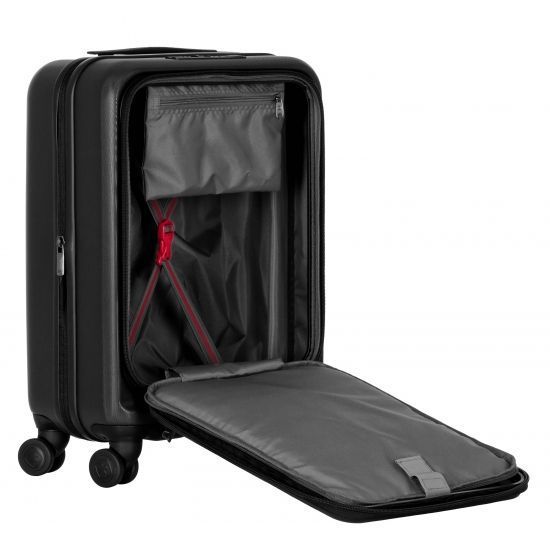 Валіза Wenger Skyon Hardside Carry-On, мала, з відсіком для н/б 16", полікарбонат, TSA, 4 колеса, розширення, USB, чорний RC_653563 фото