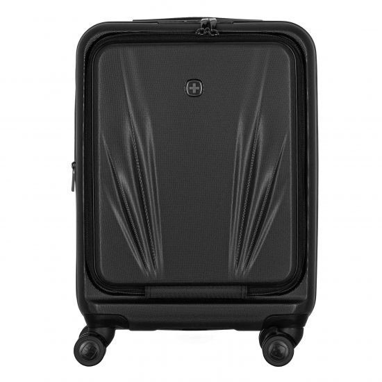 Валіза Wenger Skyon Hardside Carry-On, мала, з відсіком для н/б 16", полікарбонат, TSA, 4 колеса, розширення, USB, чорний RC_653563 фото