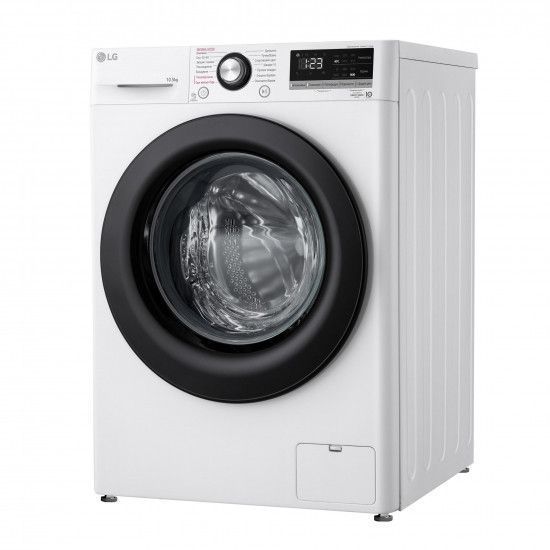 Пральна машина LG фронтальна, 10,5 кг, 1400, A+++, 57см, дисплей, пара, інвертор, білий RC_F4V3RS6WW фото