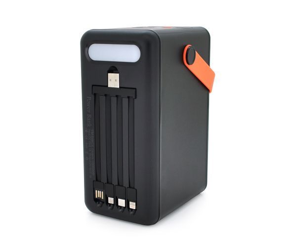 Повербанк 120000 mAh YM-648CX Input: 5V/2 1A Output: 5V /2 1A With 4 owner cable Black U_28193 фото