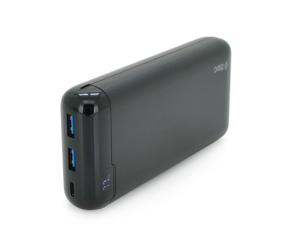 Повербанк 20000mAh, Output: 2*USB+Type-C, 20W, Black, Q20 U_29499 фото