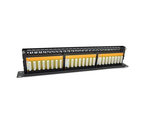 Патч-панель Ritar 48 портiв UTP DUAL кат 5Е 19 "1U НЕ екранована чорна Q10 U_20811 фото
