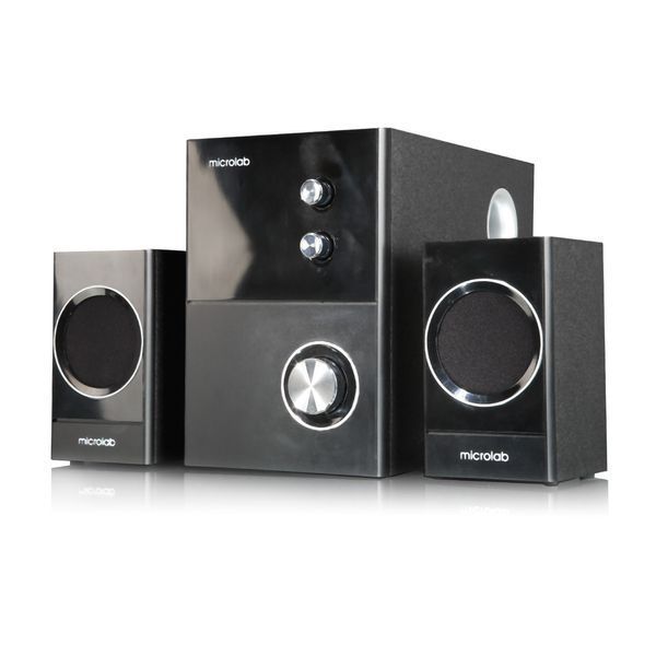 Акустическая система MICROLAB M-223 2.1, 17W, mini-jack, черный RC_M-223 фото