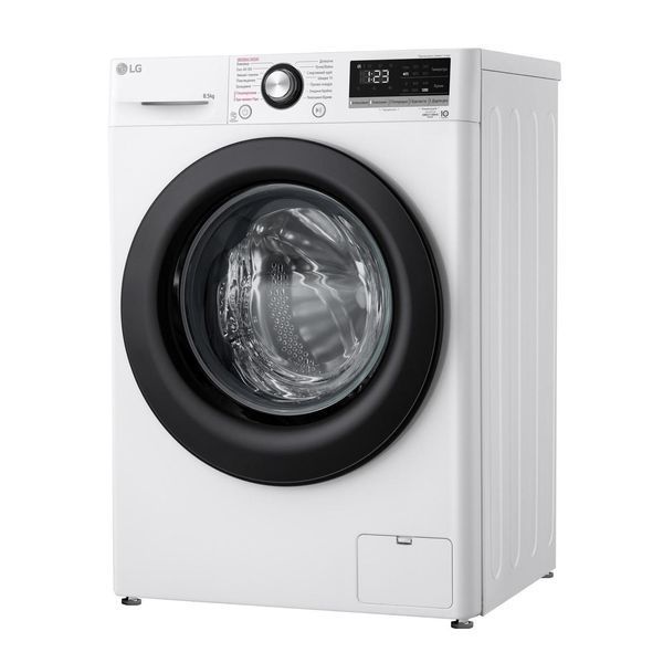 Стиральная машина LG фронтальная, 8.5кг, 1200, A+++, 48см, дисплей, пара, инвертор, белый RC_F2V3GS6WW фото