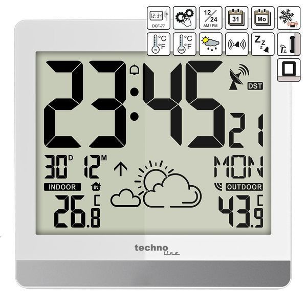 Годинник настінний Technoline WS8119 White (WS8119) DS_DAS301203 фото