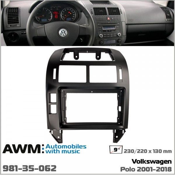 Перехідна рамка для автомобіля Volkswagen Polo AWM 981-35-062 AV_981-35-062 фото
