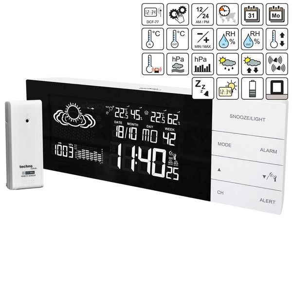Метеостанція Technoline WS6870 White (WS6870) (без акумулятора та зарядного пристрою) DS_DAS301785 фото