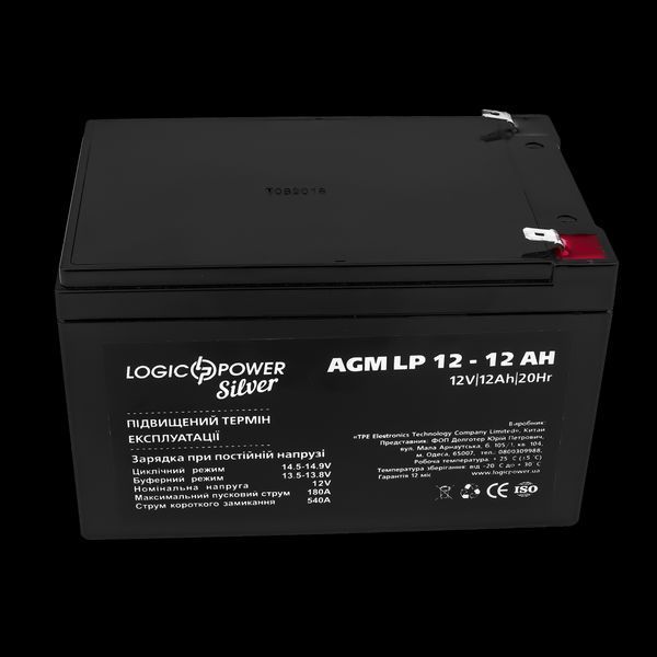 Аккумулятор AGM LP 12V - 12 Ah Silver LP_2672 фото