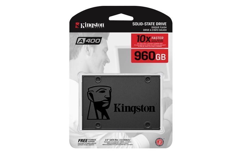 Накопитель SSD Kingston 2.5" 960GB SATA A400 RC_SA400S37/960G фото
