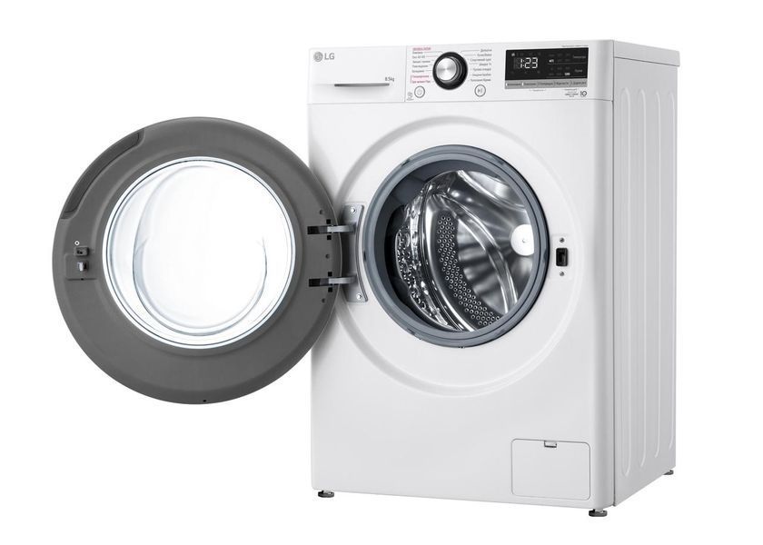 Стиральная машина LG фронтальная, 8.5кг, 1200, A+++, 48см, дисплей, пара, инвертор, белый RC_F2V3GS6WW фото