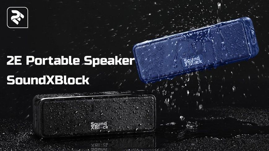Акустическая система 2E SoundXBlock TWS Waterproof Blue RC_2E-BSSXBWBL фото