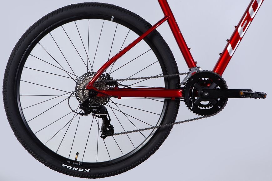 Велосипед AL 29" Leon TN 100 HDD рама-21" чорний з червоним 2025 VT_OPS-LN-29-216 фото