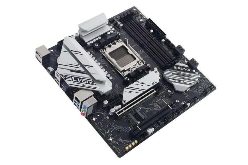 Материнская плата Biostar B650M SILVER sAM5 B650 4xDDR5 M.2 HDMI DP mATX RC_B650M-SILVER фото