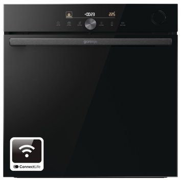 Духова шафа Gorenje електрична, 77л, A+, пара, дисплей, Wi-Fi, чорний RC_BSA6747DGWI фото