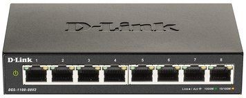 Коммутатор D-Link DGS-1100-08V2 8xGE, EasySmart RC_DGS-1100-08V2 фото