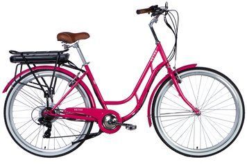 Велосипед с электроприводом 28" ST Dorozhnik RETRO DD FR рама-19" 36В 12.5А*ч 250Вт розовый YS 7452 2025 VT_ELB-D-28-090 фото