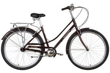 Велосипед AL 28" Dorozhnik SAPPHIRE планет. рама-19" коричневий з багажником зад AI, з крилом St 2022 VT_OPS-D-28-355 фото