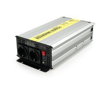 Інвертор напруги RITAR RSC-1000, 12V/220V, 1000W з правильною синусоїдою, 2xShuko, 1xUSB, клемні дроти, Q4 U_28833 фото