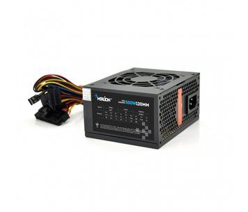 Блок питания Merlion 500W 12cm Black + кабель питания, 10шт в коробке, ОЕМ, U_04567 фото