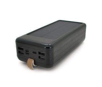 Повербанк 80000 mAh Solar KKD-8W Input: 5V/2 1A Output: 5V /2 1A Black U_28608 фото
