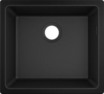 Мийка кухонна Hansgrohe S51, S510-U450, чорний графіт RC_43431170 фото