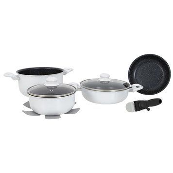 Набор посуды Gimex Cookware Set induction 7 предметов White (6977221) DS_DAS302018 фото