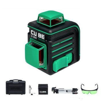 Нівелір лазерний лінійний ADA CUBE 2-360 ULTIMATE EDITION GREEN LASER (А00471) HY_090108065 фото