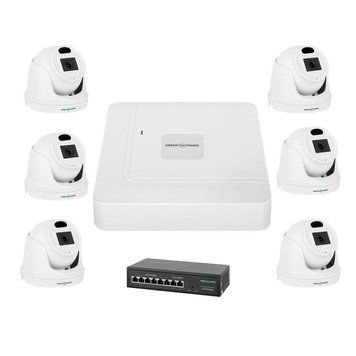 Комплект видеонаблюдения на 6 камер GV-IP-K-W71/06 3MP LP_22863 фото