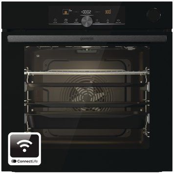 Gorenje Духова шафа електрична, 77л, A+, пара, дисплей, 300 &deg;C, Wi-Fi, чорний RC_BSA6747A04BGWI фото