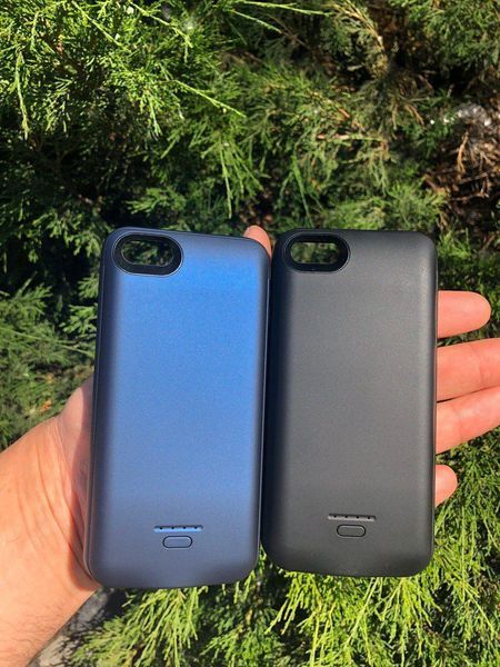 Чохол-акумулятор для iPhone SE Синій (4000 маг) AMA_029 фото